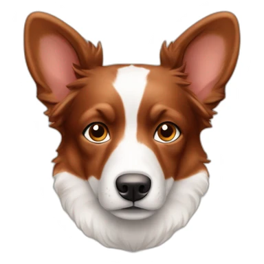 berger-australien-rouge-merle-avec-les-oreilles-cassées sticker