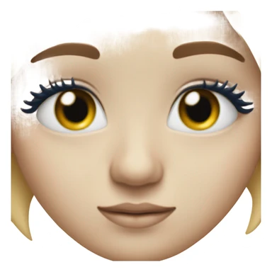 realistic dark blue eye with eyelid and eyelashes sticker