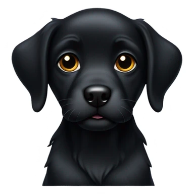 Fully Black Havaneser dog puppy  sticker