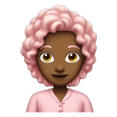 pink person in pink pajamas sticker
