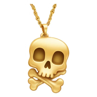 Golden bone Pendant  sticker