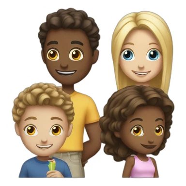white friends playing games sticker