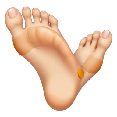 Toe flipping the middle toe sticker