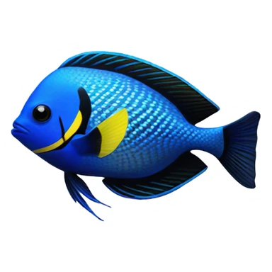 a blue tang fish sticker