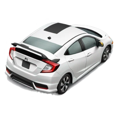 white honda civic 2024 sticker