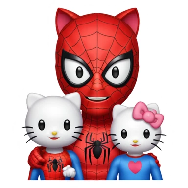 Puedes poner esa misma imagen para emoji de teclado de spiderman y hello Kitty sticker