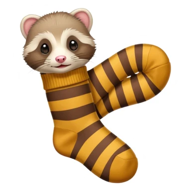 Ferret in a Sock sticker