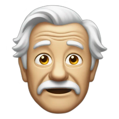 Old man crancky back sticker