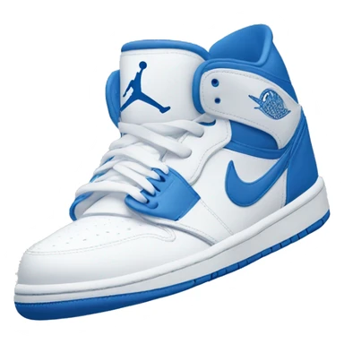 Blue and white Nike Jordan  sticker