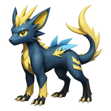 Manectric-Luxray-Draco-Fakémon-hybrid-creature (full body), 4 legs sticker