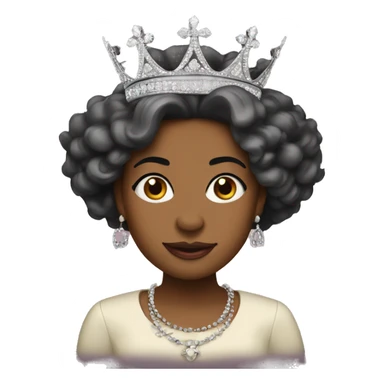 Black Queen Elizabeth  sticker