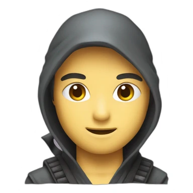 Personnage ninja lisant une bd sticker