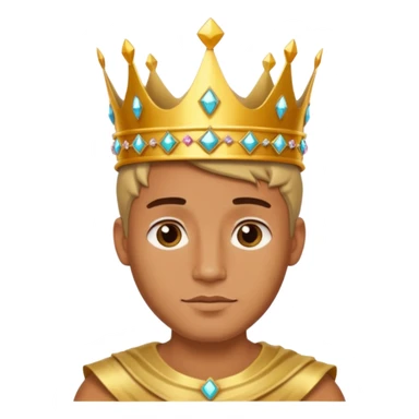 Un hombre persona enamorado y con una corana sticker