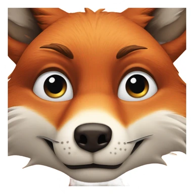 katsune head frowning face  sticker