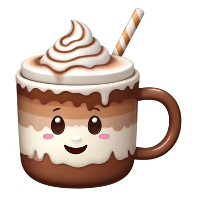 mug of hot chocolate with marshmallows  sticker