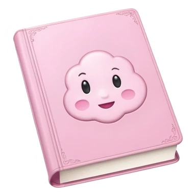 pink bookbook and fragance sticker