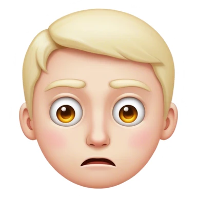 Unimpressed emoji face sticker