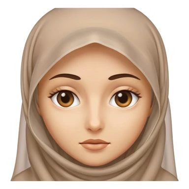 a veiled person rather than a girl sticker