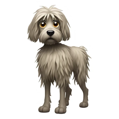 Scraggly dog sticker