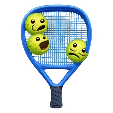 padel raquet with a nibble sticker