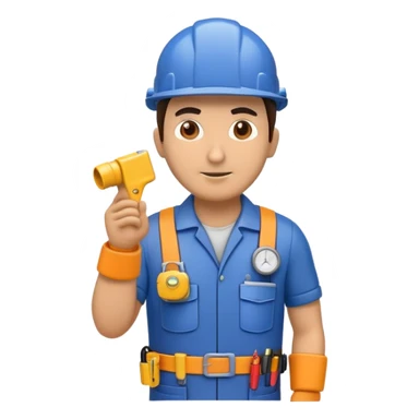 hvac technician as an action figure logo hd hispanic sticker