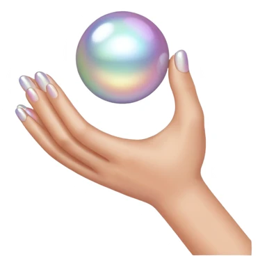 Grasping pearls  sticker