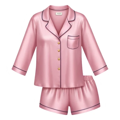 Light pink silk pyjamas set sticker
