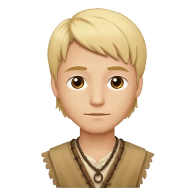 Young Blond Stone Age Man – Wearing primitive clothes.




 sticker