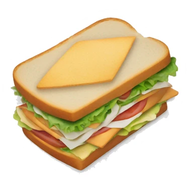 Sandwich with person surfing on it sticker
