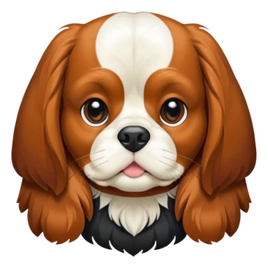 bana şaşkın suratlı yavru king charles köpek yüzü yarat sticker