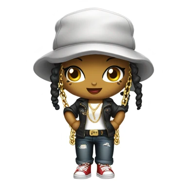 Hello kitty gangster sticker