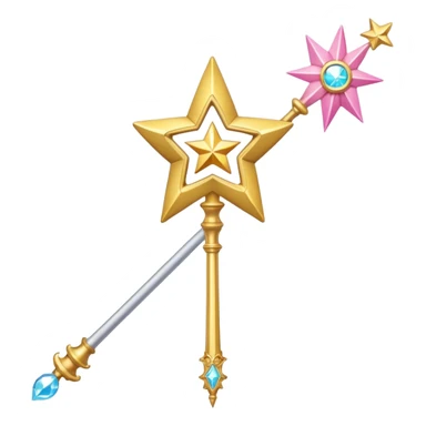 magical girl wand sticker