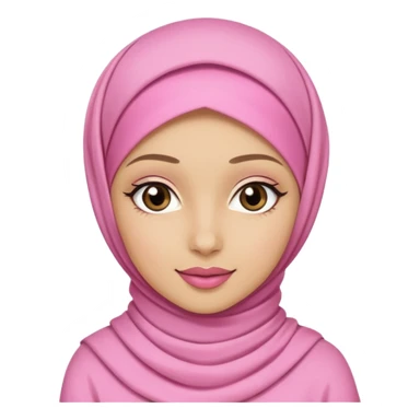 hijabi muslim girl with pink and coquette outfit sticker