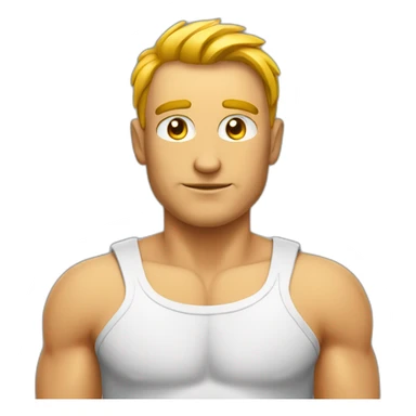 strong guy with linux write on  his chest sticker