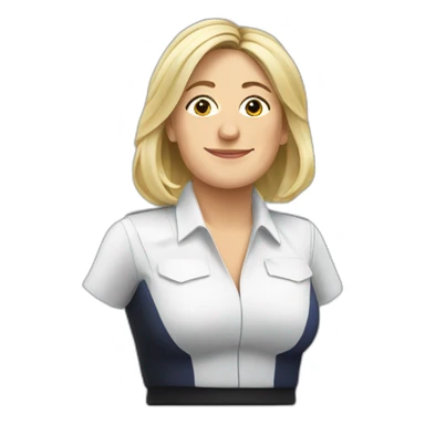 Marine le Pen voilée sticker