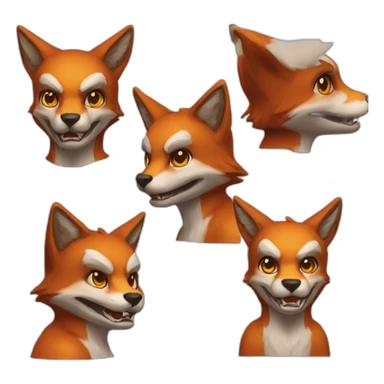 Démon renard 9 queu sticker