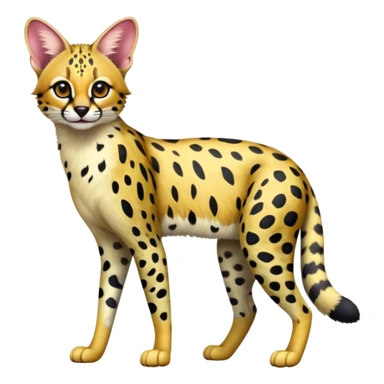 Colorful Serval-Genet-Ocelot-hybrid, full body sticker