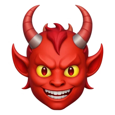 Devil face with smirk  sticker