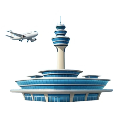 building of big airport png sticker
