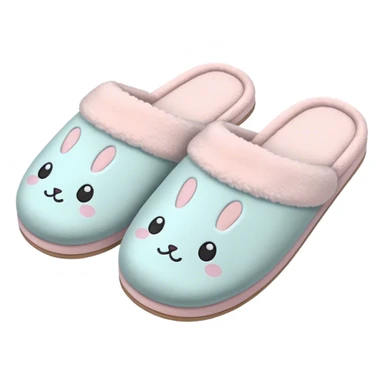 Cozy aesthetic slippers sticker