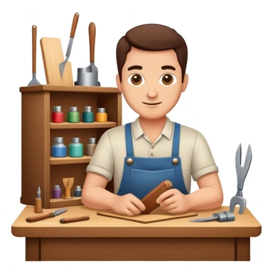 experienced furniture maker sticker