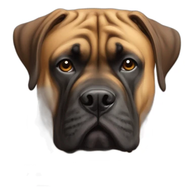 tête bullmastiff colère sticker
