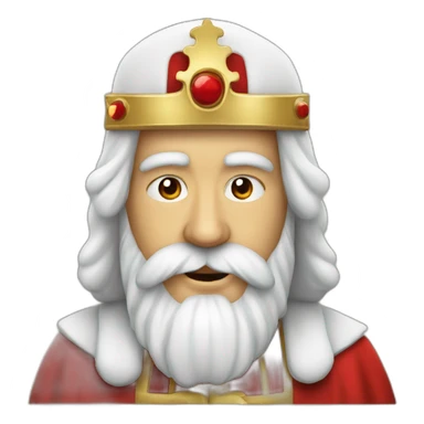Tête de Saint Nicolas qui sourit  sticker