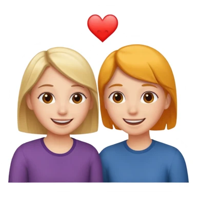 Two friends talking and looking each other sticker