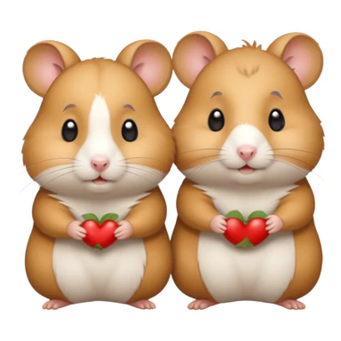 Hamster mommy and daddy sticker