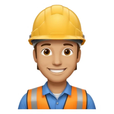 man wearing safety helmets sticker
