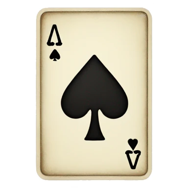 ace of spades playing card sticker