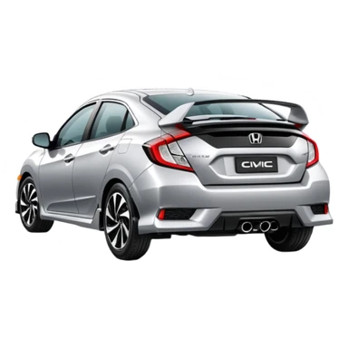 Honda Civic 1.6 İes egzozlu sticker