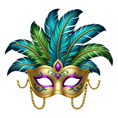mascara de carnaval sticker