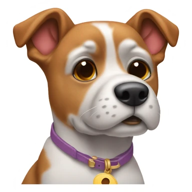 perro pintándose las uñas sticker